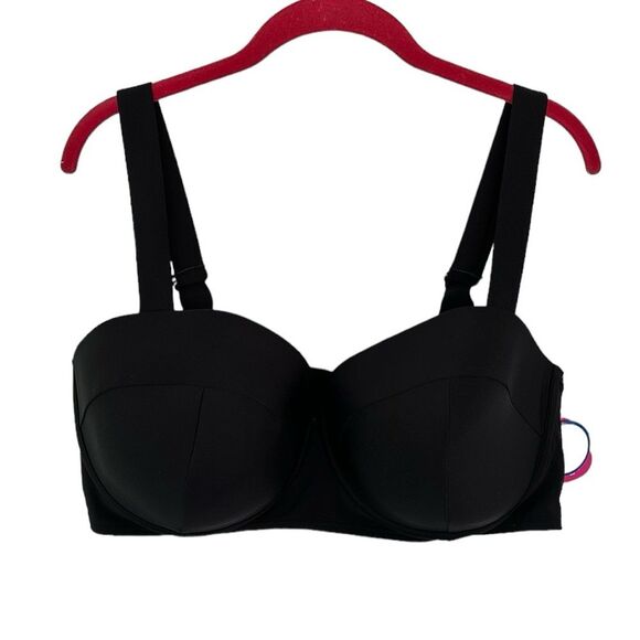 Swimsuits For All Other - Swimsuits For All Underwire Balconette Bikini Top NEW Black Size 20 E/F